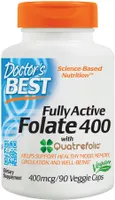 Doctor's Best - Kwas Foliowy Nowej Generacji Quatrefolic, 400mcg, 90 vkaps
