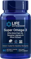 Life Extension - Super Omega-3 EPA / DHA z Lignanami Sezamowymi i Ekstraktem z Oliwek, 60 kapsułek miękkich
