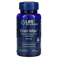 Life Extension - Cran-Max Koncentrat z Całych Owoców Żurawiny, 500 mg, 60 vkaps