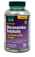 Holland & Barrett - Max Strength Glucosamine Sulphate + Chondroitin & MSM + Collagen, 180 tabletek