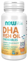 NOW Foods - Kwasy DHA dla Dzieci, do Żucia, 100mg, 60 kapsułek miękkich
