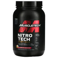 MuscleTech - Odżywka białkowa Nitro-Tech 100% Whey Gold, Strawberry Shortcake, Proszek, 1020g