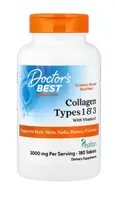 Doctor's Best - Kolagen Typu 1 i 3, 1000mg, 180 tabletek