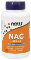 ﻿NOW Foods - NAC N-Acetyl Cysteina, Selen, Molibden, 600mcg, 100 vkaps