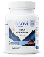 Osavi - Tran Norweski Kapsułki, 1000mg, Cytryna, 60 kapsułek miękkich