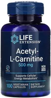 Acetyl-L-Carnitine, 500mg - 100 vcaps