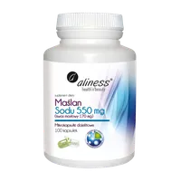 Aliness Maślan Sodu 550mg 100 vege kaps