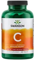 Swanson - Witamina C z Ekstraktem z Dzikiej Róży, Wydłużony Czas Działania, 1000mg, 250 tabletek