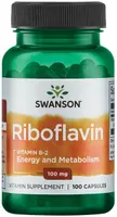 Swanson - Witamina B-2, Ryboflawina, 100mg, 100 kapsułek