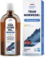 Osavi - Tran Norweski, 1000mg Omega 3, Cytryna, 250 ml