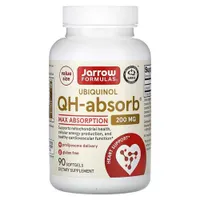 Jarrow Formulas - Ubiquinol QH-absorb, 200mg , 90 kapsułek miękkich