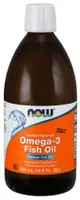 NOW Foods - Omega-3 Olej Rybny, Cytrynowy, 500ml