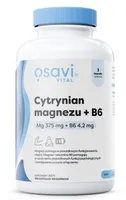 Cytrynian Magnezu + B6, 375mg + 4.2mg - 180 vcaps