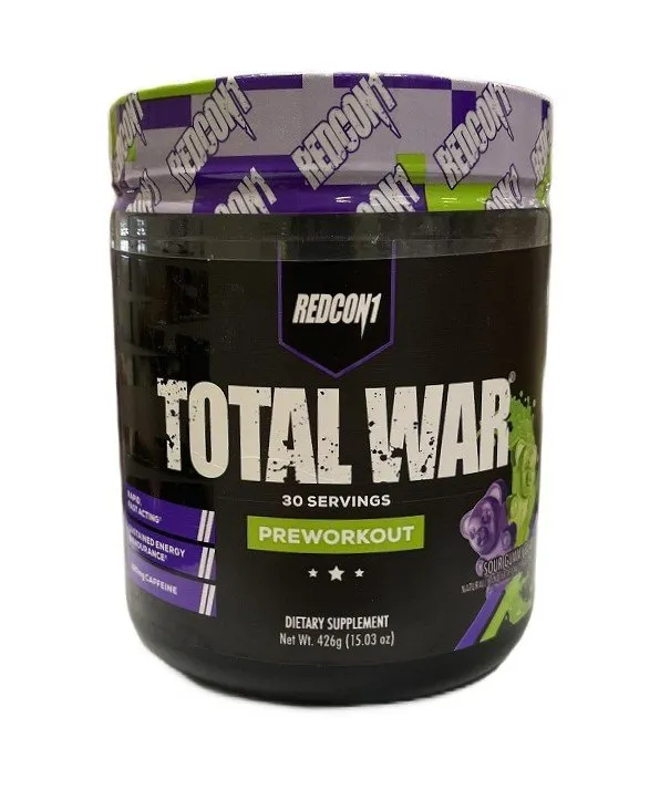 Redcon1 - Odżywka Przedtreningowa, Total War, Sour Gummy Bear, Proszek, 426g