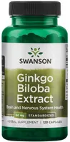 Swanson - Ginkgo Biloba Ekstrakt 24%, 60mg, 120 kapsułek