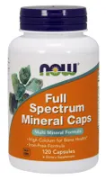 NOW Foods - Full Spectrum Minerals, Minerały bez Żelaza, 120 kapsułek