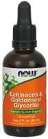 NOW Foods -  Echinacea & Gorzknik Kanadyjski, Gliceryna, 60 ml