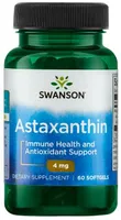 Swanson - Astaksantyna, 4mg, 60 kapsułek miękkich