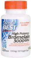 Doctor's Best - Bromelaina o Wysokiej Mocy, 3000 GDU, 500mg, 90 vkaps