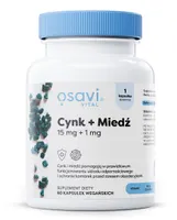 Osavi - Cynk + Miedź, 15mg + 1mg, 60 vkaps