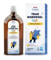 Osavi - Tran Norweski Kids, 500mg Omega 3, Cytryna, 500 ml
