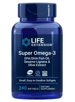 Life Extension - Super Omega-3 EPA/DHA z Lignanami Sezamowymi i Ekstraktem z Oliwek, 240 kapsułek miękkich