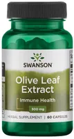 Swanson - Olive Leaf Extract, Liść Oliwny, 500 mg, 60 kapsułek