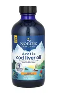 Nordic Naturals - Arctic Cod Liver, Tran z Dorsza, 1050mg, Smak Pomarańcza, Płyn, 237 ml