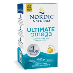 Nordic Naturals - Ultimate Omega, 1280mg, Cytrynowy, 180 kapsułek miękkich