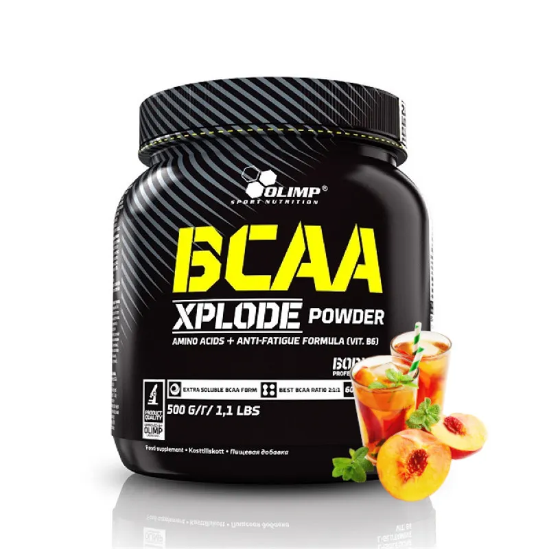 Olimp - BCAA Xplode, Ice Tea, Proszek, 500g