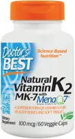 Doctor's Best - Naturalna Witamina K2 MK7 z MenaQ7, 100mcg, 60 vkaps