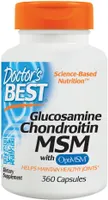 Doctor's Best - Glukozamina, Chondroityna, MSM + OptiMSM, 360 kapsułek