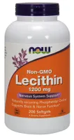 NOW Foods - Lecytyna, 1200 mg, 200 kapsułek miękkich