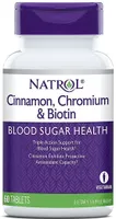 Natrol - Cynamon, Biotyna, Chrom, 60 tabletek