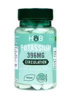 Holland & Barrett - Potassium, 396mg, 120 tabletek wegetariańskich
