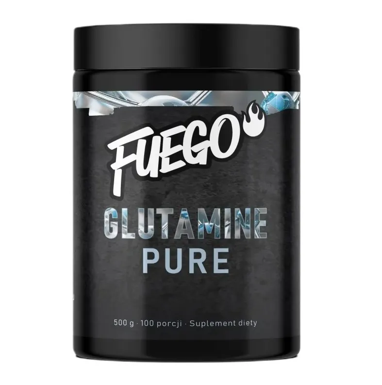 Fuego - Glutamina, Naturalny, Proszek, 500g