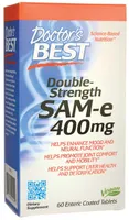 Doctor's Best - SAM-e, 400mg, o Podwójnej Sile Działania, 60 tabletek