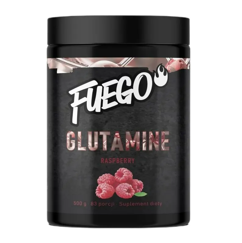 Fuego - Glutamina, Malina, Proszek, 500g