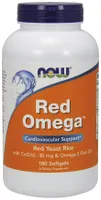 NOW Foods - Red Omega, Red Yeast Rice, 180 kapsułek miękkich
