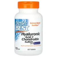 Doctor's Best - Kwas Hialuronowy + Siarczan Chondroityny z BioCell Kolagen, 60 tabletek