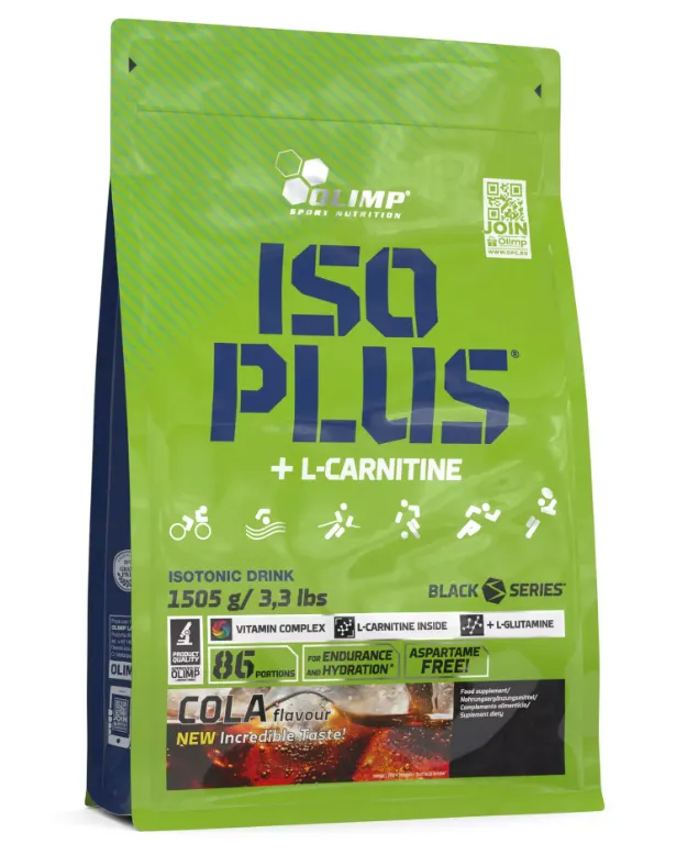Olimp - Iso Plus Power, Cola, Proszek, 700g