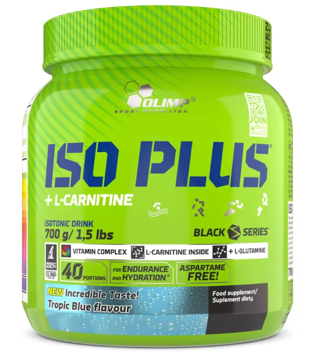 Olimp - Iso Plus Power, Tropic Blue, Proszek, 700g