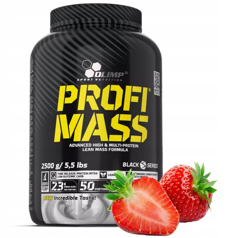 Olimp - Profi Mass, Truskawka, Proszek, 2500g